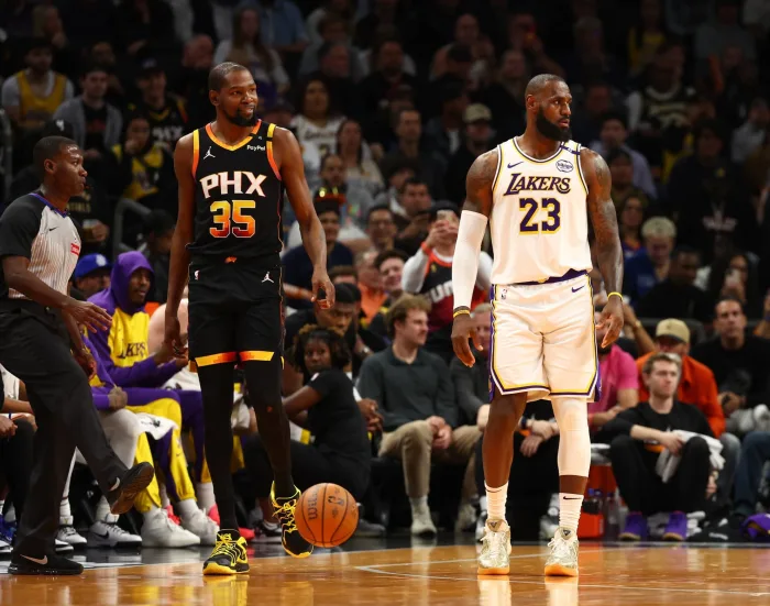 NBA直播-魔术师约翰逊的湖人幻想:凯文·杜兰特的紫金之梦与现实困境 NBA直播-魔术师约翰逊的湖人幻想:凯文·杜兰特的紫金之梦与现实困境